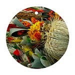 Flower Color Nature Plant Crafts Ornament (Round) Front