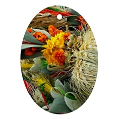 Flower Color Nature Plant Crafts Ornament (oval)