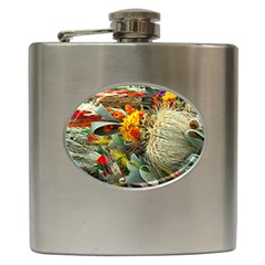 Flower Color Nature Plant Crafts Hip Flask (6 Oz) by Sapixe