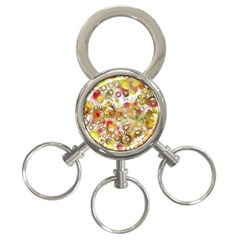 Background Christmas Star Advent 3-ring Key Chains by Sapixe