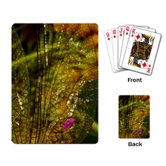 Dragonfly Dragonfly Wing Close Up Playing Cards Single Design by Sapixe