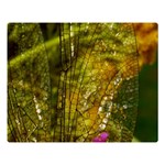 Dragonfly Dragonfly Wing Close Up Double Sided Flano Blanket (Large)  Blanket Back