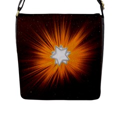 Star Universe Space Galaxy Cosmos Flap Closure Messenger Bag (l)