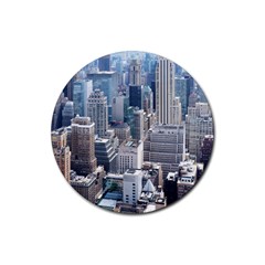 Manhattan New York City Rubber Round Coaster (4 Pack)  by Sapixe