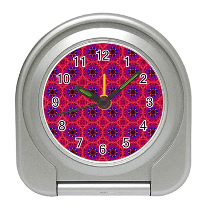 Retro Abstract Boho Unique Travel Alarm Clock