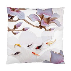 Fishes And Flowers Standard Cushion Case (two Sides) by burpdesignsA