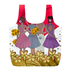 Girl Power Full Print Recycle Bag (l) by burpdesignsA