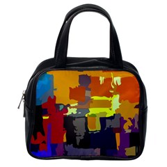 Abstract Vibrant Colour Classic Handbag (one Side)