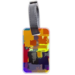 Abstract Vibrant Colour Luggage Tags (two Sides)