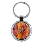 Bark Tree Texture Wood Trunk Key Chains (Round)  Front