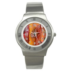 Bark Tree Texture Wood Trunk Stainless Steel Watch