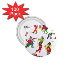 Golfers Athletes The Form Of 1 75  Buttons (100 Pack)  by Sapixe