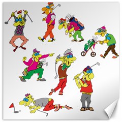 Golfers Athletes The Form Of Canvas 16  X 16 