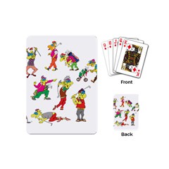 Golfers Athletes The Form Of Playing Cards (mini) by Sapixe