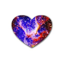 Galaxy Nebula Stars Space Universe Heart Coaster (4 Pack) 