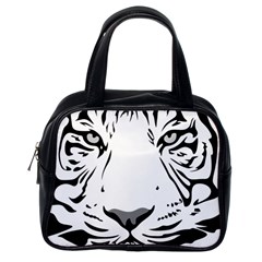 Tiger Black Ans White Classic Handbag (one Side) by alllovelyideas