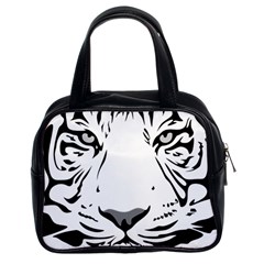 Tiger Black Ans White Classic Handbag (two Sides) by alllovelyideas