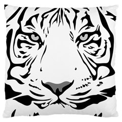 Tiger Black Ans White Standard Flano Cushion Case (two Sides) by alllovelyideas