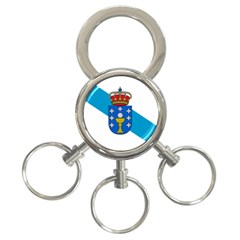 Flag Of Galicia 3-ring Key Chains by abbeyz71