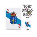 Flag of Galicia Playing Cards 54 (Mini) Front - Heart5