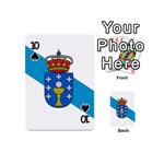 Flag of Galicia Playing Cards 54 (Mini) Front - Spade10
