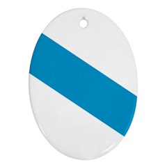 Civil Flag Of Galicia Oval Ornament (two Sides) by abbeyz71