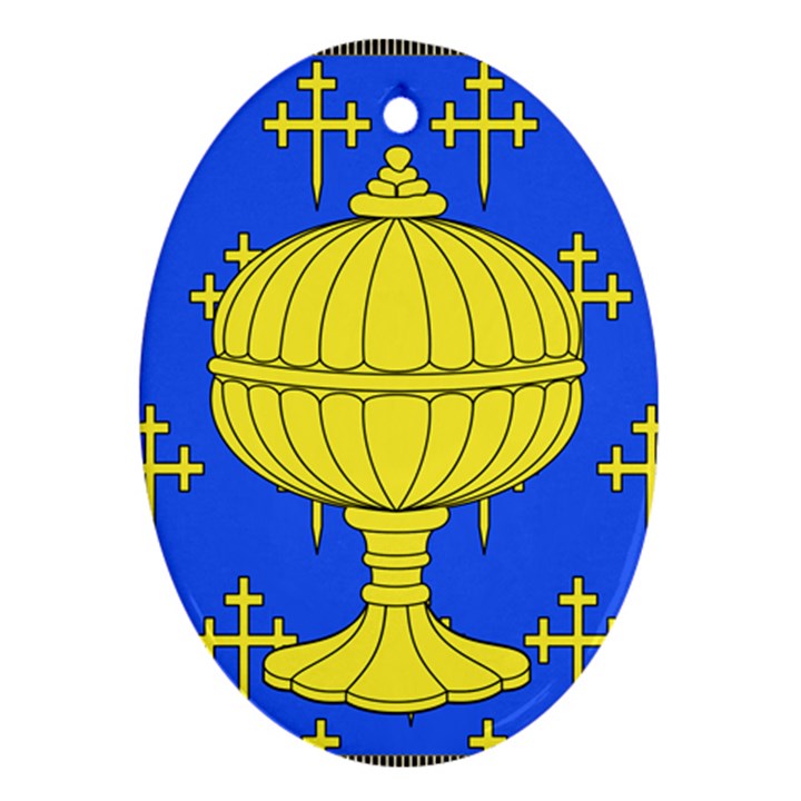 Banner of arms of kingdom of Galice after Doetecum Ornament (Oval)