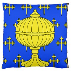 Banner Of Arms Of Kingdom Of Galice After Doetecum Large Flano Cushion Case (one Side) by abbeyz71