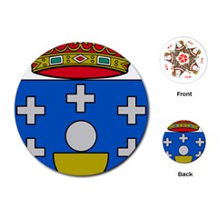 Coat Of Arms Of Galicia Playing Cards (round) by abbeyz71