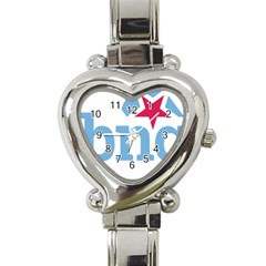 Galician Nationalist Bloc Logo Heart Italian Charm Watch by abbeyz71