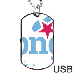 Galician Nationalist Bloc Logo Dog Tag Usb Flash (two Sides) by abbeyz71