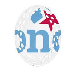 Galician Nationalist Bloc Logo Ornament (oval Filigree) by abbeyz71