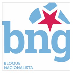 Galician Nationalist Bloc Logo Large Satin Scarf (square) by abbeyz71