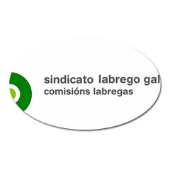 Sindicato Labrego Galego-comisións Labregas Logo Oval Magnet by abbeyz71
