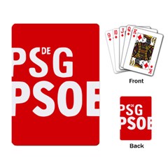 Socialists  Party Of Galicia Logo Playing Cards Single Design by abbeyz71
