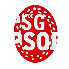 Socialists  Party Of Galicia Logo Ornament (oval Filigree) by abbeyz71