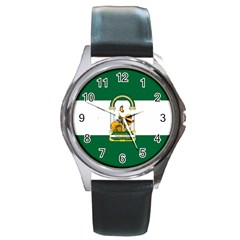 Flag Of Andalusia Round Metal Watch by abbeyz71