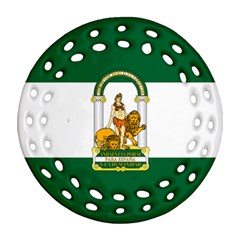 Flag Of Andalusia Ornament (round Filigree) by abbeyz71