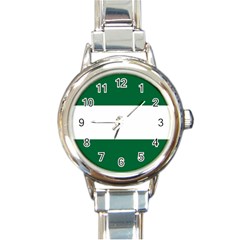 Flag of Andalusia Round Italian Charm Watch