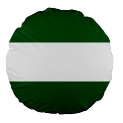 Flag of Andalusia Large 18  Premium Round Cushions