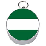 Flag of Andalusia Silver Compasses Front