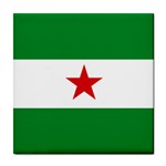 Flag of Andalusian Nation Party Tile Coasters Front