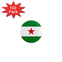 Flag Of Andalusian Nation Party 1  Mini Magnets (100 Pack)  by abbeyz71