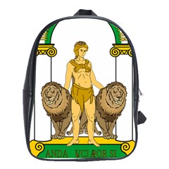 Emblem Of Andalusia School Bag (large) by abbeyz71