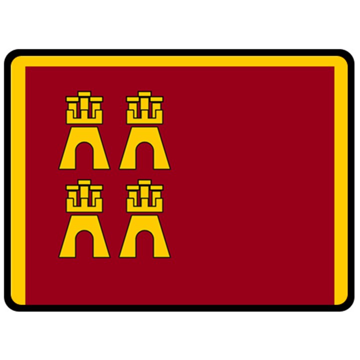 Coat of Arms of Murcia Double Sided Fleece Blanket (Large) 