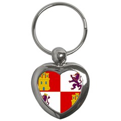 Flag Of Castile & León Key Chains (heart)  by abbeyz71