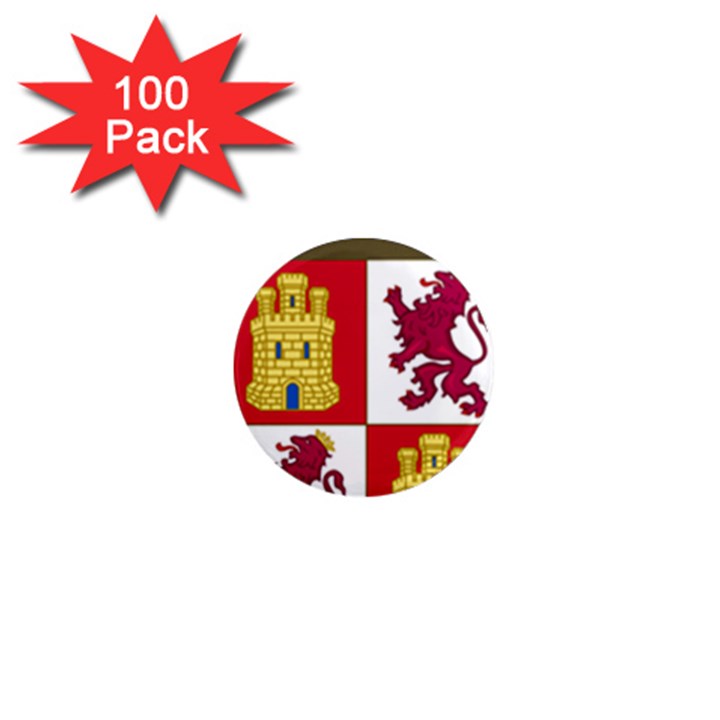 Coat of arms of Castile and León 1  Mini Magnets (100 pack) 