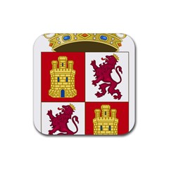 Coat Of Arms Of Castile And León Rubber Coaster (square)  by abbeyz71