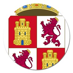 Coat Of Arms Of Castile And León Magnet 5  (round) by abbeyz71