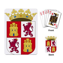 Coat Of Arms Of Castile And León Playing Cards Single Design by abbeyz71